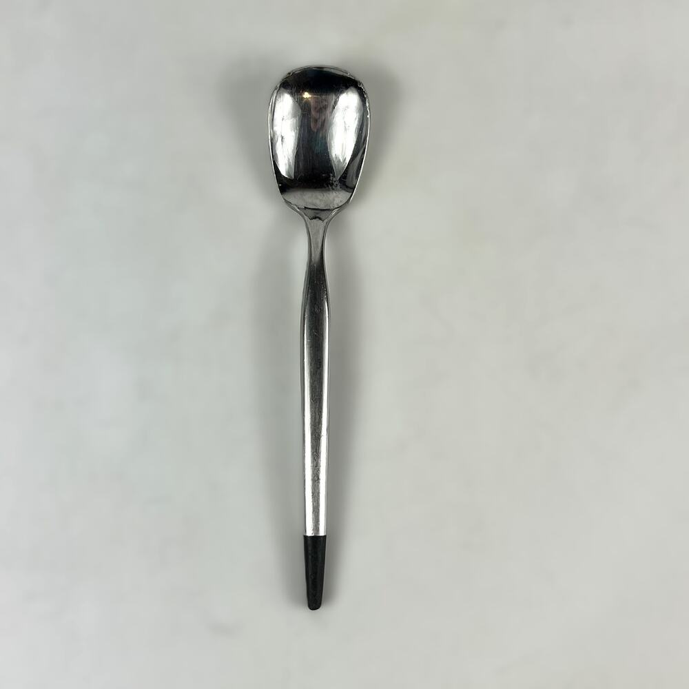 Vintage Japan Vasco Paradise POOR Stainless Steel Spoon Black Tip MCM